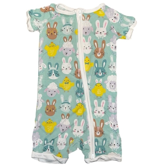 Little Sleepies Other - Little Sleepies • Easter Pastel Peeps Aqua Little Shorty 18-24mo.